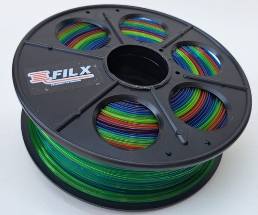 FIL-X PLA Spec - TRANSLUCENT RAINBOW- 1.75mm 1Kg