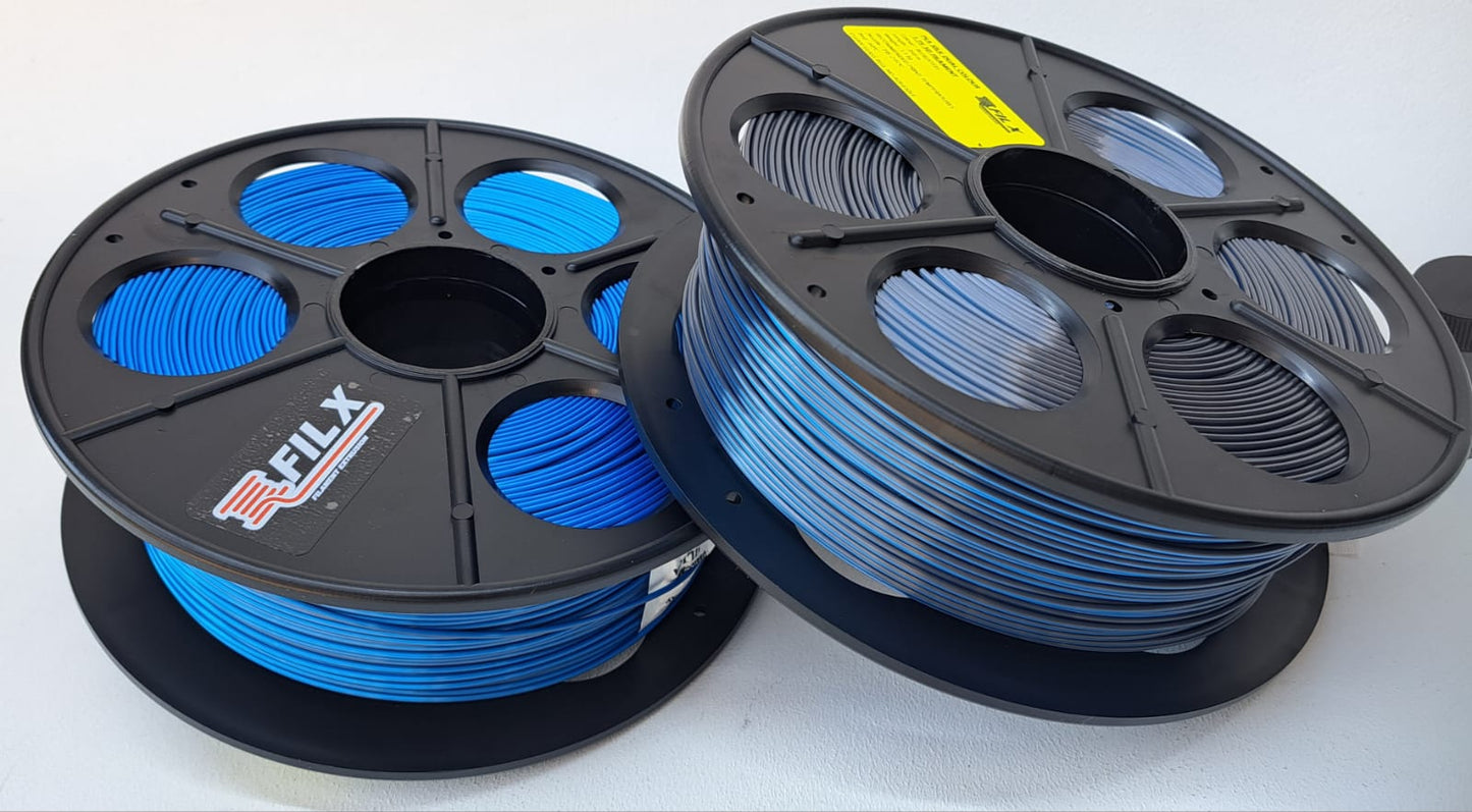 FIL-X PLA Dual Silk BLUE STEEL- 1.75mm 1kg
