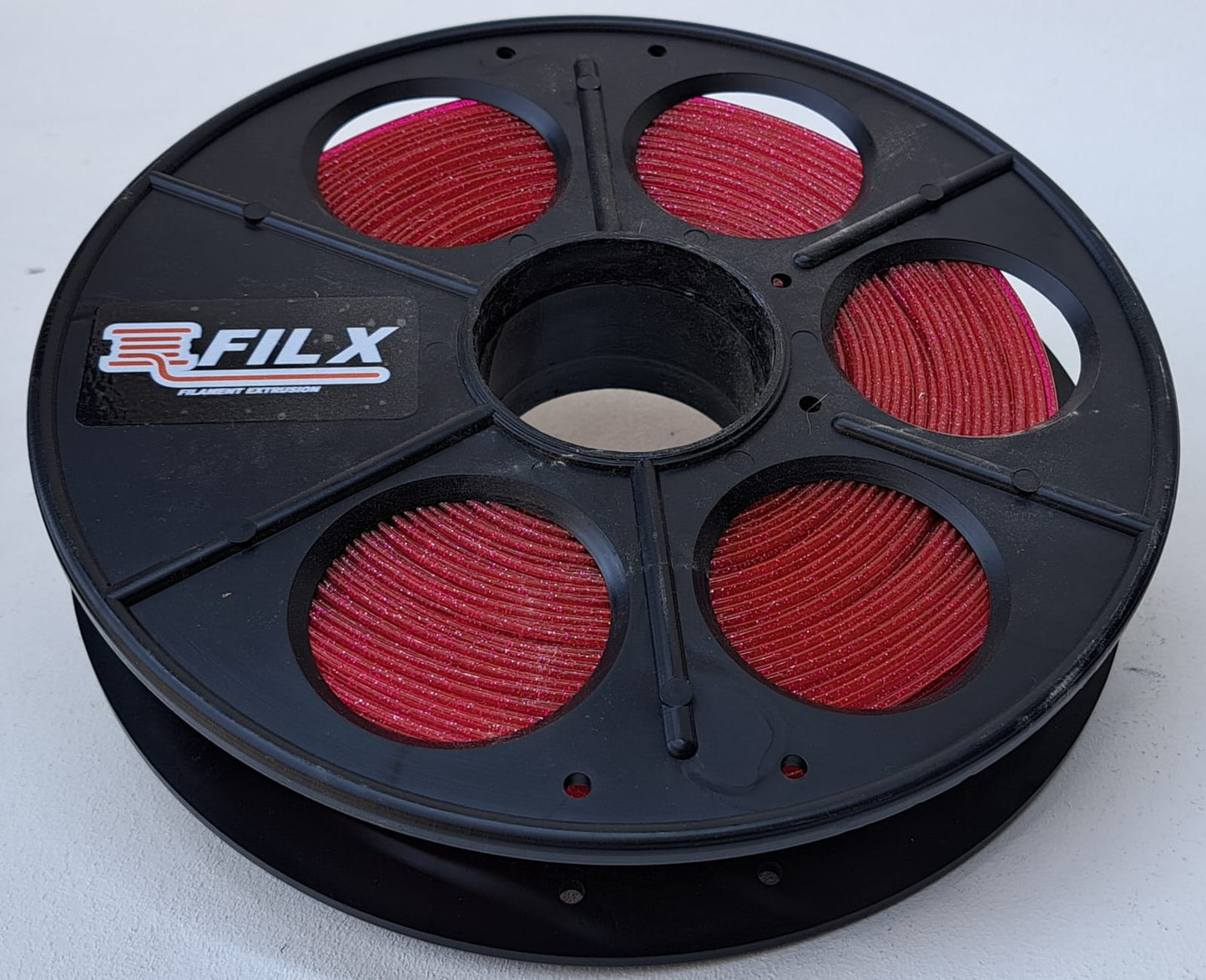 FIL-X PLA Glitter - RED - 1.75mm 1Kg